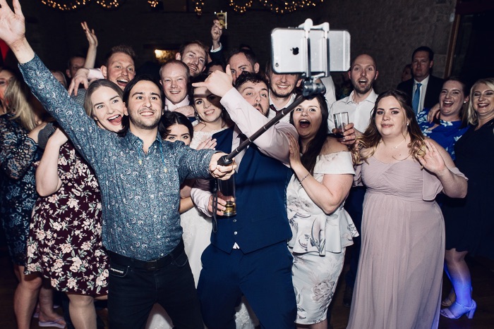 Wedding band Bristol Joe singer in audience